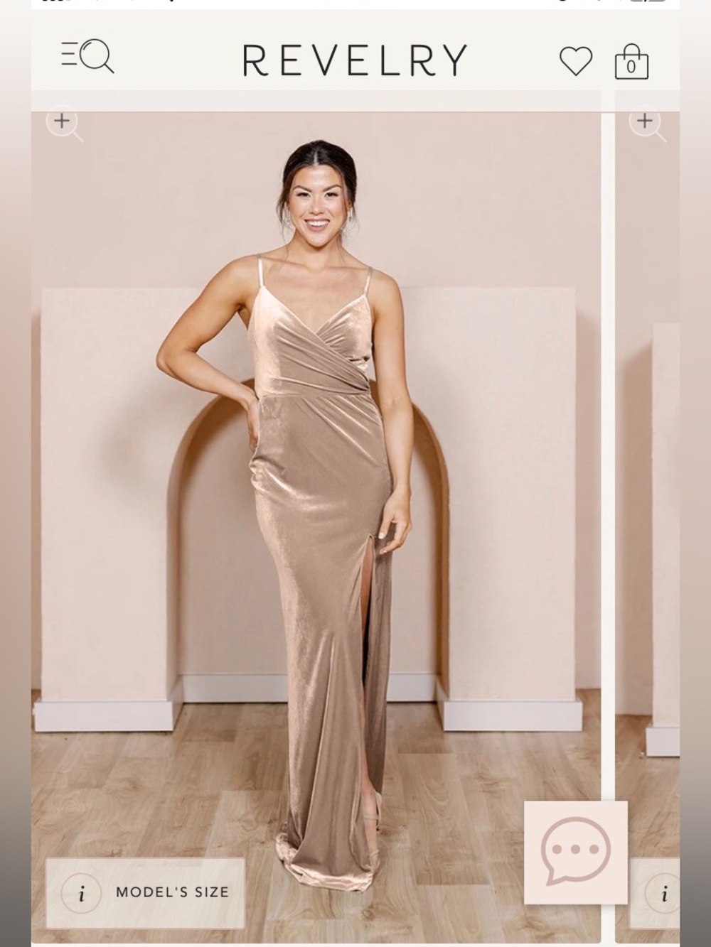 Revelry Rava velvet dress